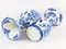 Jarrones de cerámica azules y blancos de Petrus Regout, siglo XIX. Juego de 2, Imagen 5
