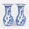 Jarrones de cerámica azules y blancos de Petrus Regout, siglo XIX. Juego de 2, Imagen 4