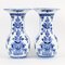 19th-Century Blue and White Ceramic Vases from Petrus Regout, Set of 2 1