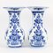 Vases en Céramique Bleue et Blanche de Petrus Regout, 19ème Siècle, Set de 2 1