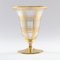 Vaso Art Deco placcato in oro e vetro di Podbira Brothers, anni '30, Immagine 2