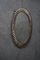 Oval Murano Glass and Brass Wall Mirror, 1950s 9