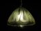 Mid-Century Glass Ceiling Lamp from Kalmar Franken KG 9