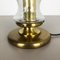 Modernist German Glass and Brass Mushroom Table Lamp from Doria Leuchten, 1970s 12