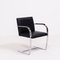 Brno Black Flat Bar Dining Chairs by Ludwig Mies van der Rohe for Knoll Inc. / Knoll International, 2000s, Set of 4 1