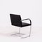 Brno Black Flat Bar Chairs by Ludwig Mies van der Rohe for Knoll Inc. / Knoll International, 2000s, Set of 2, Image 6