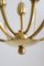 Mid-Century Italian Brass Ceiling Lamp, 1950s 6