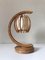 Vintage Rattan Table Lamp, 1960s, Image 1