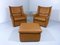 Vintage Leather Lounge Set with 2 Chairs & Ottoman, 1960s, Set of 3 13