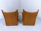 Vintage Leather Lounge Set with 2 Chairs & Ottoman, 1960s, Set of 3 25