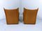 Vintage Leather Lounge Set with 2 Chairs & Ottoman, 1960s, Set of 3 9