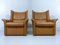 Vintage Leather Lounge Set with 2 Chairs & Ottoman, 1960s, Set of 3 26