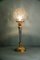 Lampada da tavolo antica dorata in vetro, fine XIX secolo, Immagine 10