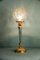 Lampada da tavolo antica dorata in vetro, fine XIX secolo, Immagine 9
