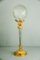 Lampada da tavolo antica dorata in vetro, fine XIX secolo, Immagine 5