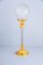 Antique Gilded & Glass Table Lamp, 1890s 2