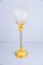 Antique Gilded & Glass Table Lamp, 1890s 1