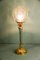 Lampada da tavolo antica dorata in vetro, fine XIX secolo, Immagine 8