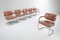 Cognacfarbene Ledersessel von Walter Knoll, 1970er, 6er Set 5