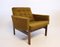 Vintage Green Fabric & Rosewood Easy Chairs by Ole Gjerløv-Knudsen & Torben Lind for France & Søn, 1960s, Set of 2, Image 2