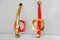 Italian Painted Aluminium Wall Hooks, 1970s, Set of 5 3