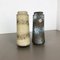 Vintage German Fat Lava Pottery 206-26 Vases from Scheurich, 1970s, Set of 2 1