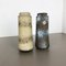 Vintage German Fat Lava Pottery 206-26 Vases from Scheurich, 1970s, Set of 2, Image 1