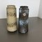 Vintage German Fat Lava Pottery 206-26 Vases from Scheurich, 1970s, Set of 2, Image 12