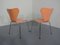 Danish 3107 Chairs by Arne Jacobsen for Fritz Hansen, 1994, Set of 2 6