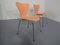 Danish 3107 Chairs by Arne Jacobsen for Fritz Hansen, 1994, Set of 2 18