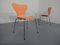 Chaises 3107 par Arne Jacobsen pour Fritz Hansen, Danemark, 1994, Set de 2 16