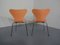 Danish 3107 Chairs by Arne Jacobsen for Fritz Hansen, 1994, Set of 2 5