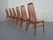 Chaises de Salle à Manger Eva Vintage en Teck par Niels Koefoed pour Hornslet Møbelfabrik, 1960s, Set de 6 8