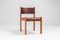 Oak & Leather Dining Chairs, 1960s, Set of 6 1