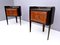 Italian Walnut & Engraved Glass Nightstands by Paolo Buffa, 1950s, Set of 2 9