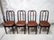 Antique Wooden Dining Chairs, 1910s, Set of 4 2
