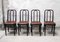 Antique Wooden Dining Chairs, 1910s, Set of 4, Image 5