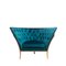 Velvet Buttoned Lounge Chair by Michele Mantovani, Image 1