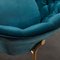 Velvet Buttoned Lounge Chair by Michele Mantovani 7