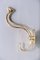 Antique Art Nouveau Brass Hooks, 1900s, Set of 4, Image 1