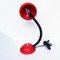 Lámpara de mesa Flexi lacada en rojo, años 60, Imagen 12