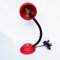 Red Lacquered Flexi Table Lamp, 1960s 12