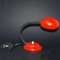 Red Lacquered Flexi Table Lamp, 1960s 3