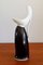 Schwarz-weiße Vintage Vase von Hackefors, 1950er 1