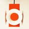 Vintage Orange and White-Lacquered Steel Waterfall Chandelier from Raak, 1970s 8