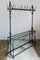 Wrought Iron Wardrobe or Clothes Rack from former Pub around 1900 3