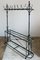 Wrought Iron Wardrobe or Clothes Rack from former Pub around 1900 13