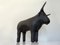 Bull Shaped Leather Stool by Dimitri Omersa, 1960s, Image 3