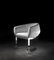 Dining Chair with Chrome Base & White Eco-Leather Upholstery by Estudihac JMFerrero 1