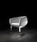 Dining Chair with Chrome Base & White Eco-Leather Upholstery by Estudihac JMFerrero, Image 1